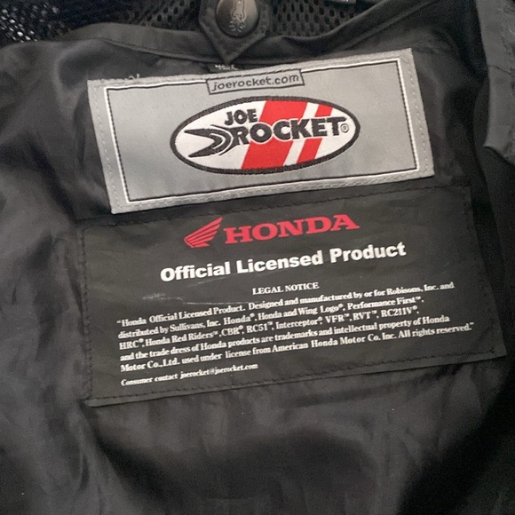 Women’s Honda Black and Gray street bike Motorcycle Jacket - Picture 5 of 6